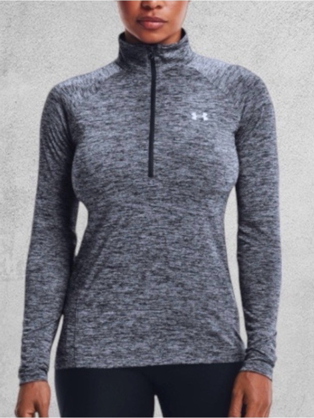Under Armour Black and Gray Pullover 1/2 zip. - Picture 1 of 4